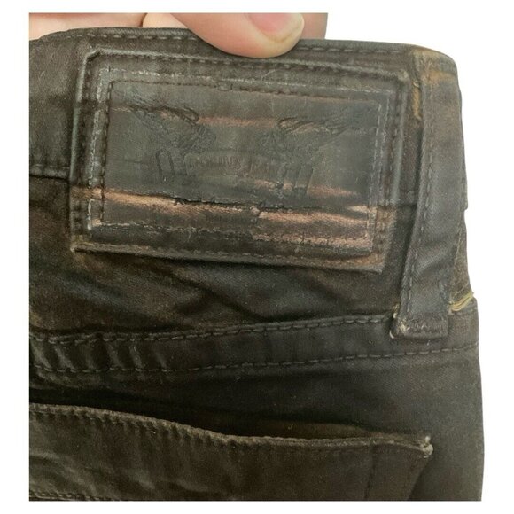 Robin’s Jeans Women’s Jane Style Designer Brown Coated Finish Skinny boot cut 26 - Picture 6 of 13